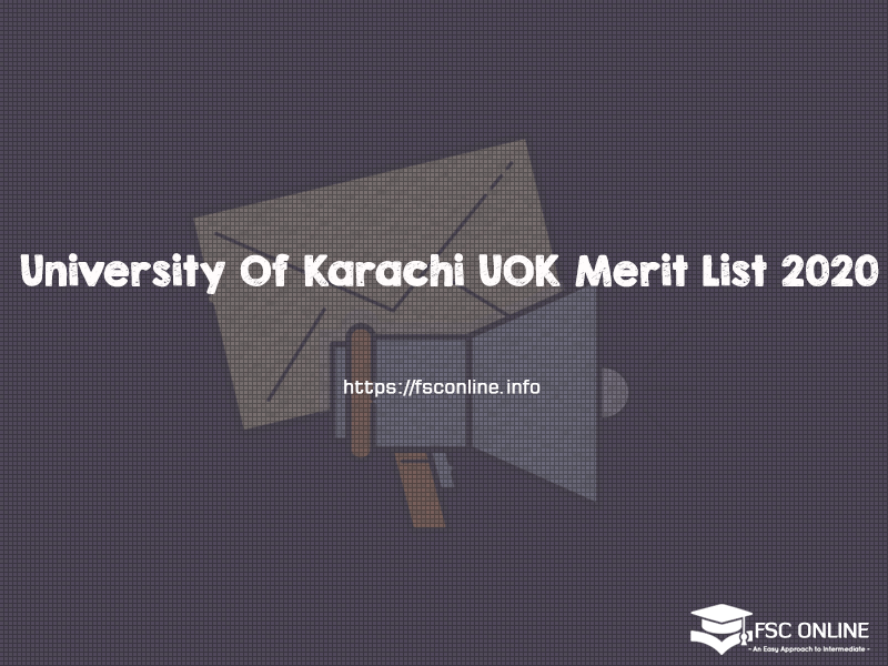 University Of Karachi Uok Masters Programs Merit List 2020