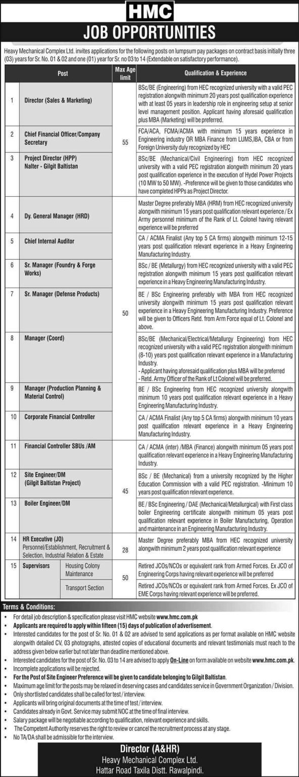 HMC Jobs 2020