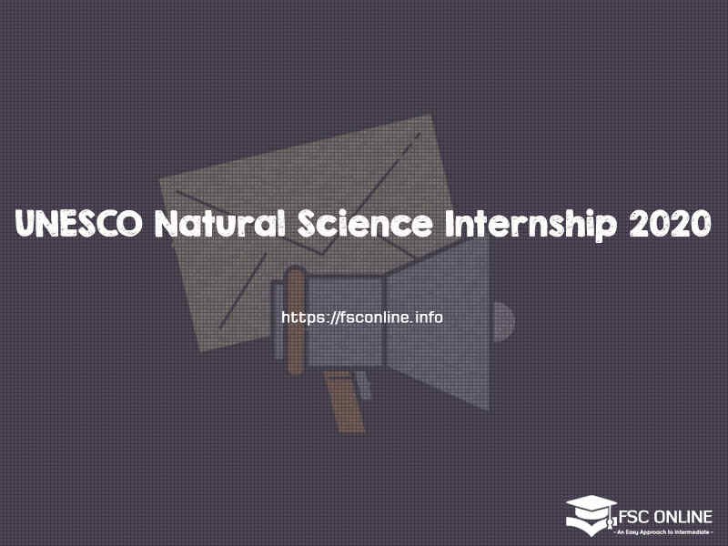 UNESCO Natural Science Internship 2020 | Apply Now UNESCO Natural Science Internship