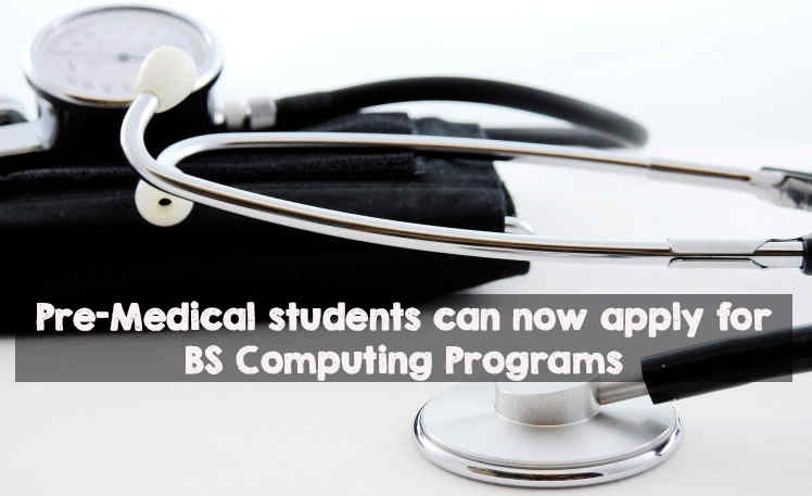 Fsc Pre-Medical Students Can Now Apply for BS CS or IT Programs medical student can join computer program