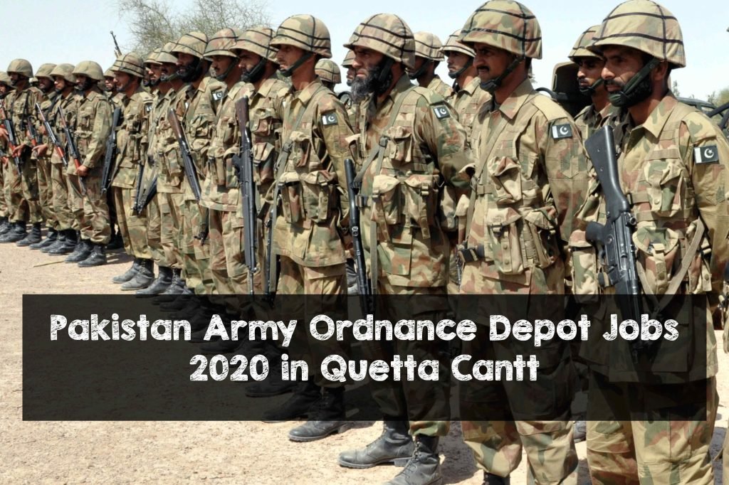 Pak Army Ordnance Depot Jobs 2020 in Quetta Cantt Pakistan Army Ordnance Depot Jobs 2020