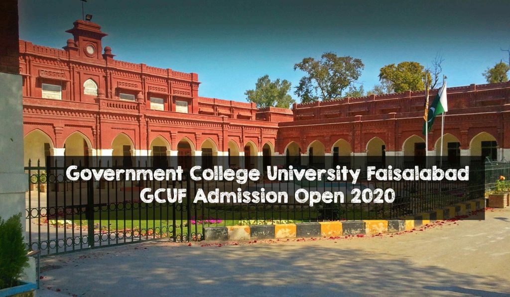 GCUF Admission Open 2020