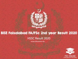 BISE Faisalabad FA/FSc 2nd year Result 2020