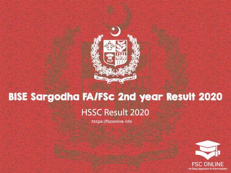 BISE Sargodha FA/FSc 2nd year Result 2020 Sargodha Board Intermediate