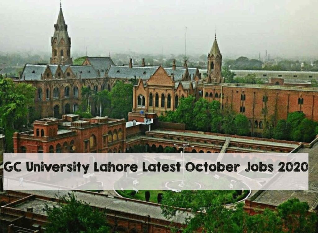 GC University Lahore Latest October Jobs 2020 
