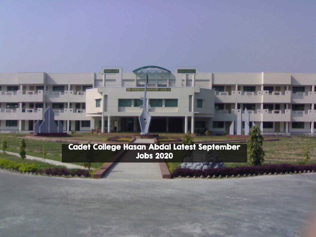 Cadet College Hasan Abdal Latest September Jobs 2020