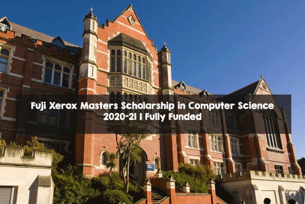 Fuji Xerox Masters Scholarship in Computer Science 2020-21 | Fully Funded