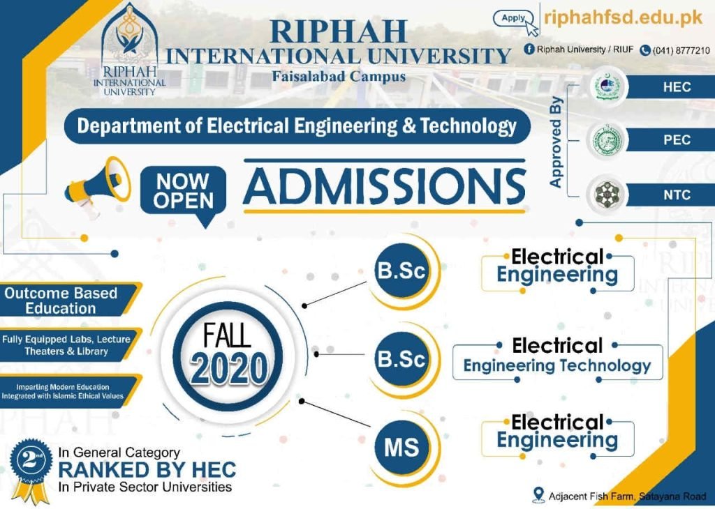 RIPHAH International Admission