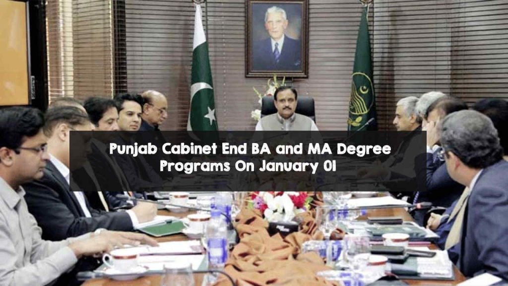  Punjab Cabinet End BA and MA Degree Programs On January 01