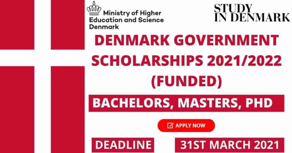 Denmark Government Scholarships 2022 for Bachelors, Masters & PhD | Apply Now