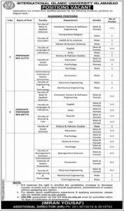 International Islamic University Islamabad Teaching Jobs 2021 | Apply Now