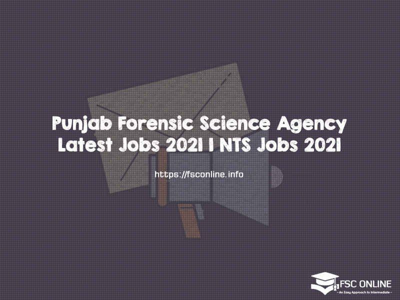 Punjab Forensic Science Agency Latest Jobs 2021 | NTS Jobs 2021 Punjab Forensic Science Agency Latest Jobs 2021 | NTS Jobs 2021