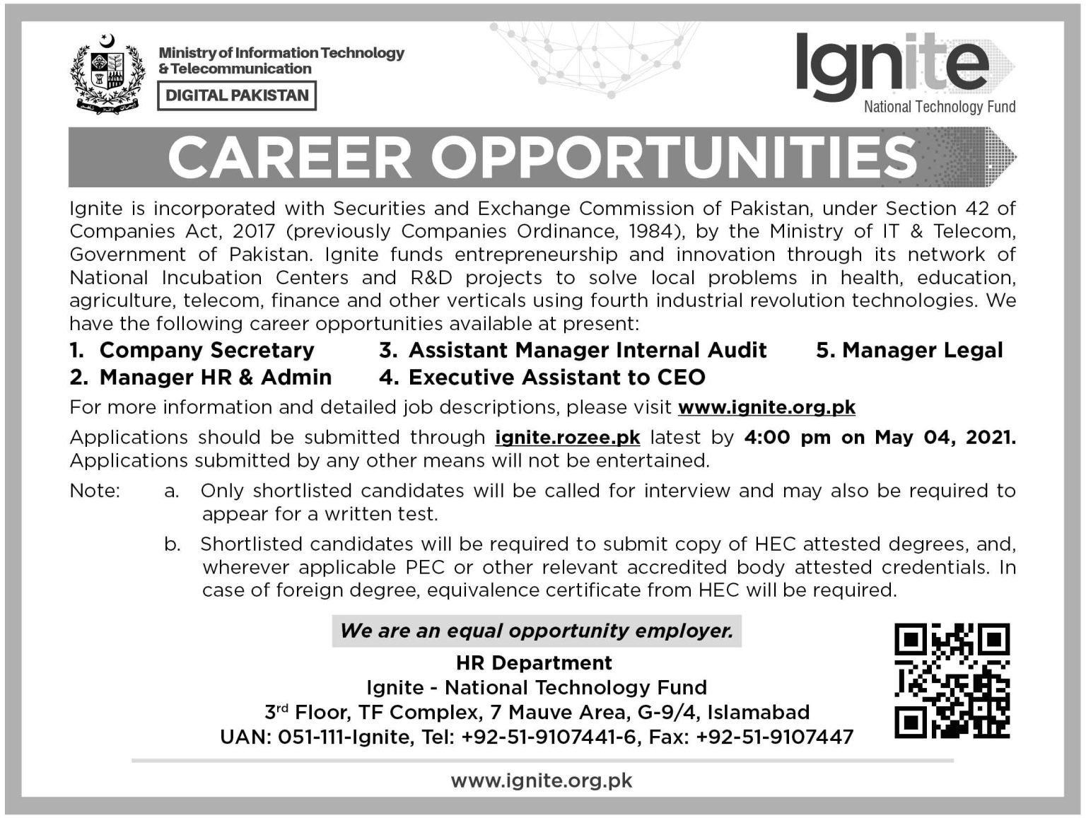 MOITT Ignite National Technology Fund Latest Jobs 2021 | Apply Now MOITT Ignite National Technology Fund Latest Jobs 2021 | Apply Now