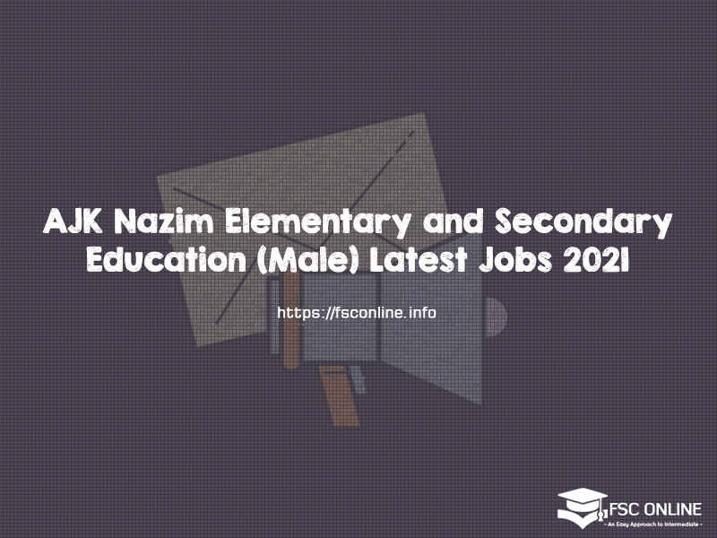 AJK Nazim Elementary and Secondary Education (Male) Latest Jobs 2021 AJK Nazim Elementary and Secondary Education (Male) Latest Jobs 2021
