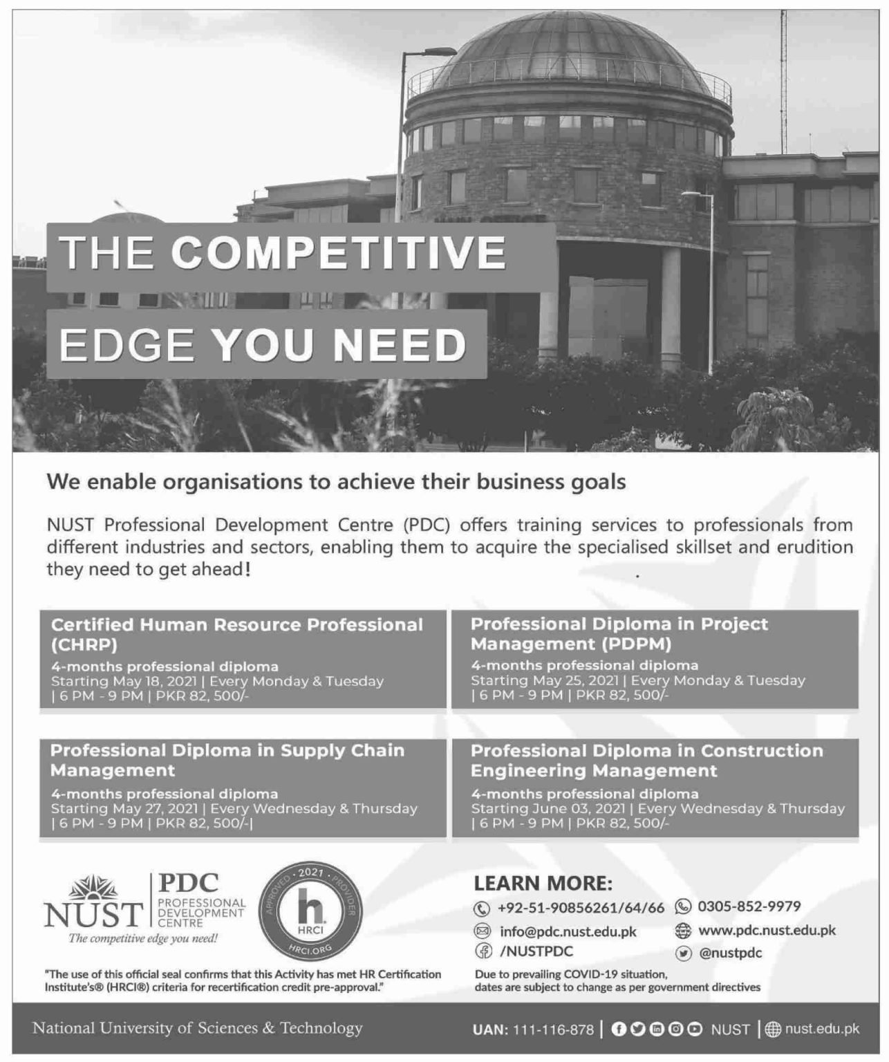 National University of Science and Technology Rawalpindi Admission Open 2021 National University of Science and Technology Rawalpindi Admission Open 2021