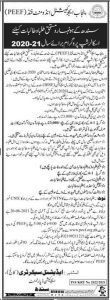 PEEF Scholarship 2021 for Inter and BS Students of Sindh