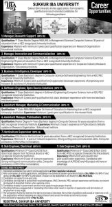 Sukkur IBA University Latest Jobs 2021| Apply Now
