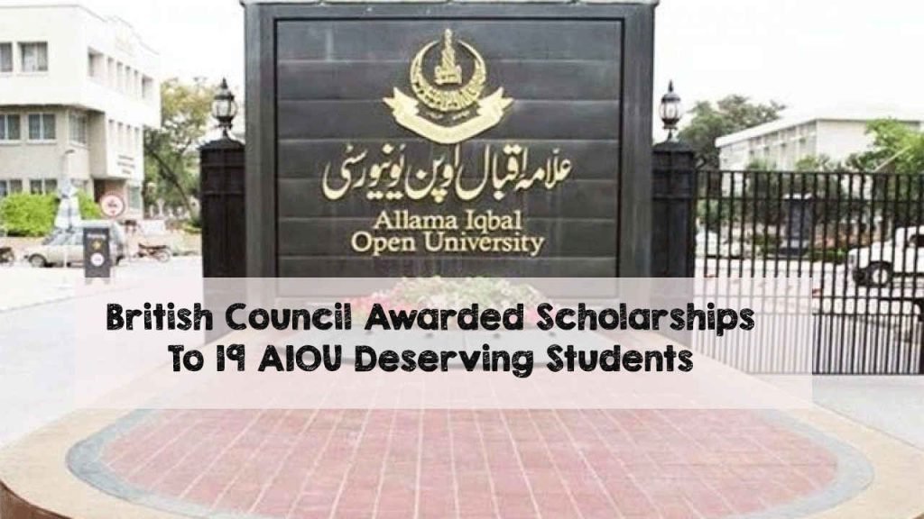 British Council Awarded Scholarships To 19 AIOU Deserving Students