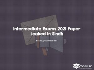 Intermediate Exams 2021 Paper Leaked in Sindh