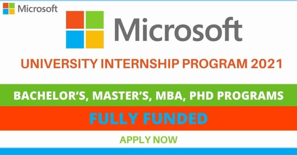 Microsoft Internship Program 2021 for International Students | Fully Funded