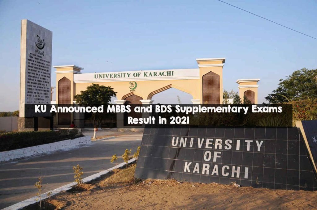 KU Announced MBBS and BDS Supplementary Exams Result in 2021