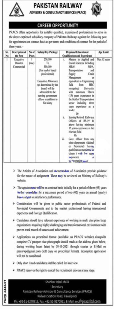 Pakistan Railways Latest Jobs Announced | Apply Now