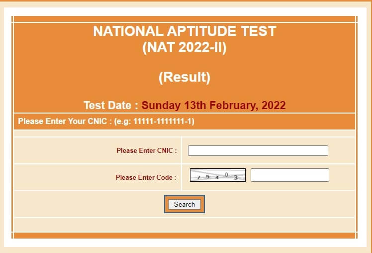 NTS Announced National Aptitude Test Result 2022  NAT 2022II Result
