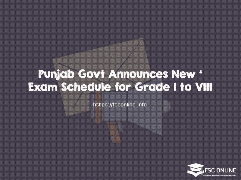 Punjab Govt Announces New Exam Schedule for Grade I to VIII Punjab Govt Announces New Exam Schedule for Grade I to VIII