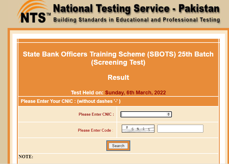 NTS Announces SBOTS 25th Batch Result 2022 NTS Announces SBOTS 25th Batch Result 2022