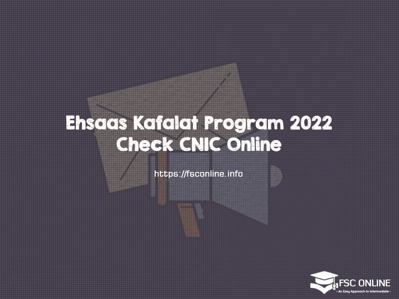 Ehsaas Kafalat Program 2022 Check CNIC Online Ehsaas Kafalat Program 2022 Check CNIC Online