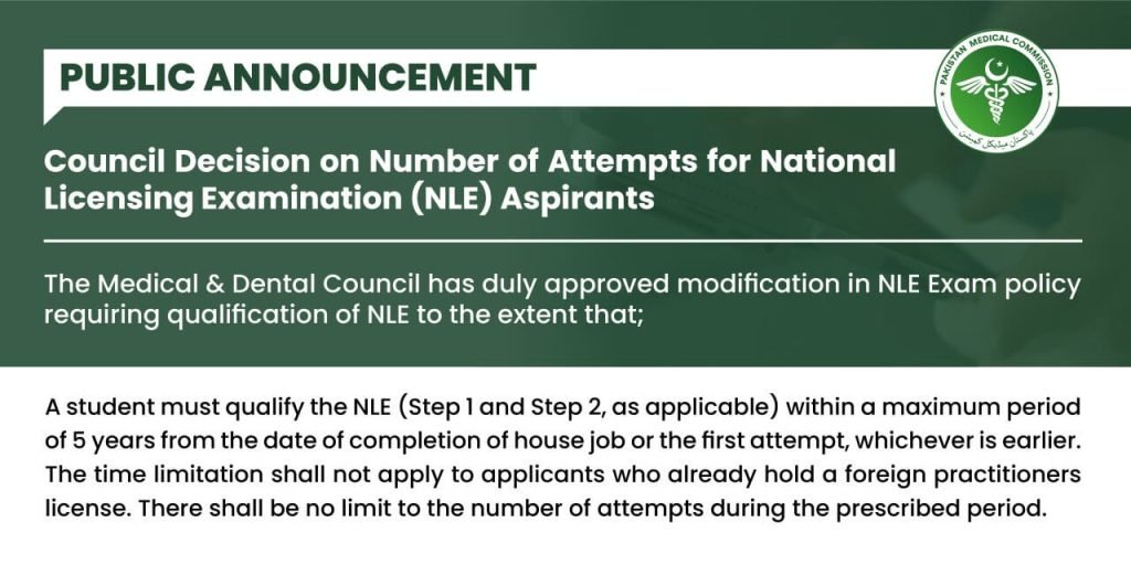 PMC Revised NLE Exams Policy 2022 Regarding No. of Attempts