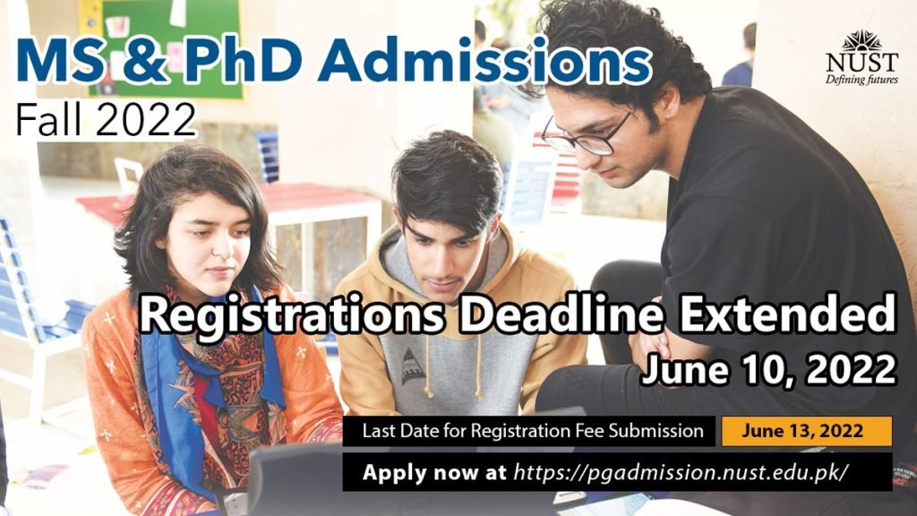 NUST Islamabad Post Graduate Admission Open 2022 NUST Islamabad Post Graduate Admission Open 2022