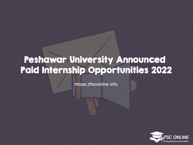 Peshawar University Announced Paid Internship Opportunities 2022 Peshawar University Announced Paid Internship Opportunities 2022