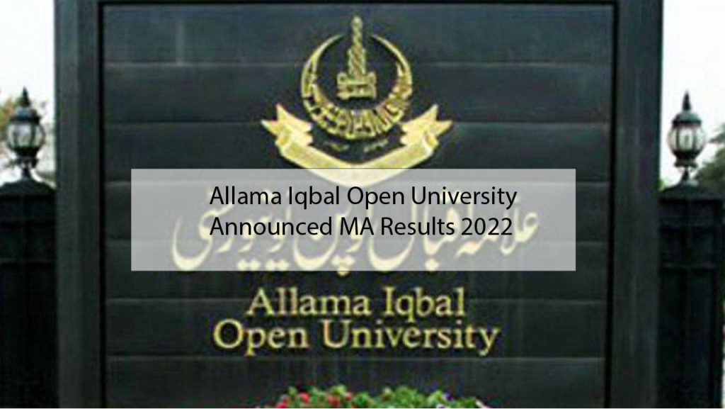 Allama Iqbal Open University Announced MA Results 2022