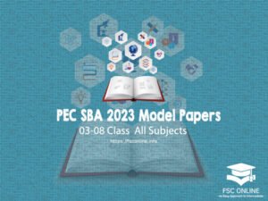 PEC SBA 2023 Model Paper for Grades 03-08 [Download PDF]