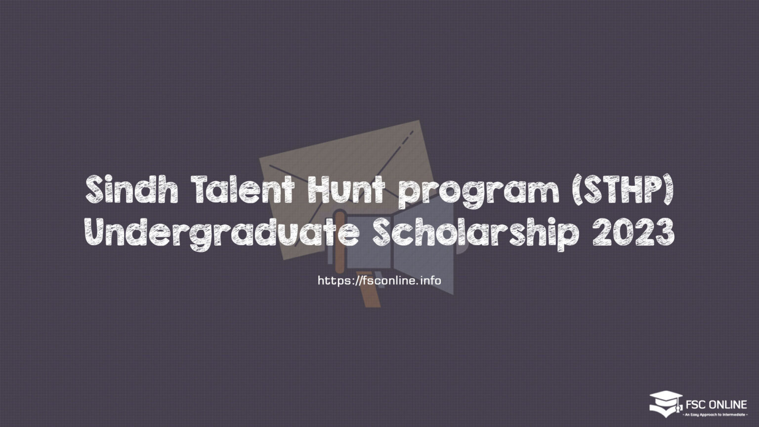 Sindh Talent Hunt program (STHP) Undergraduate Scholarship 2023
