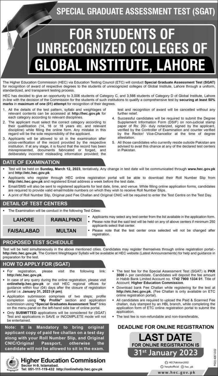 HEC Special GAT 2023