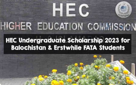 HEC Undergraduate Scholarship 2023 for Balochistan & Erstwhile FATA Students