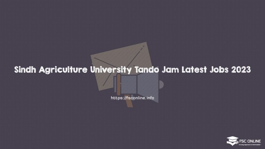 Sindh Agriculture University Tando Jam Latest Jobs 2023 Sindh Agriculture University Tando Jam Latest Jobs 2023