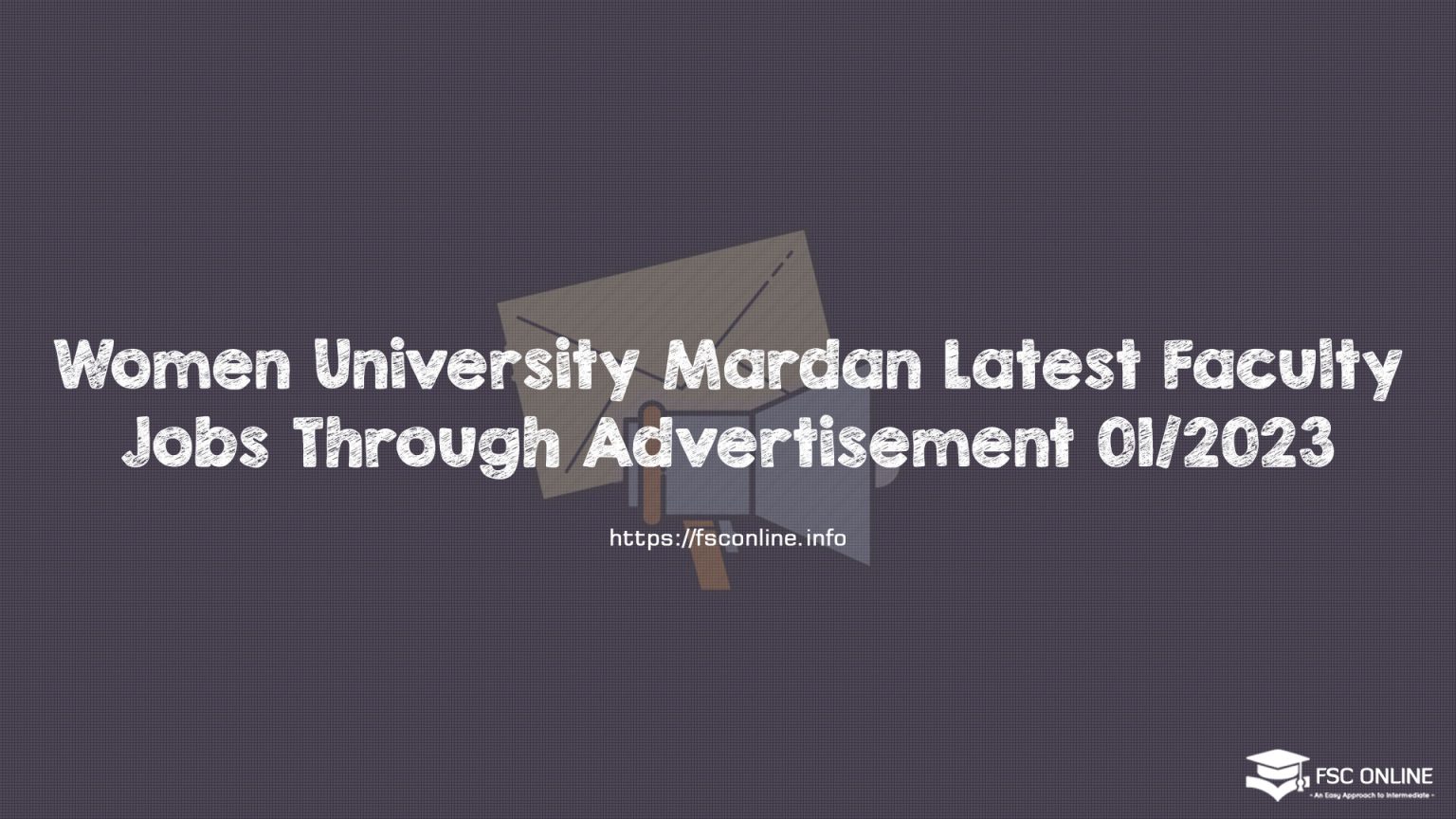 Women University Mardan Latest Faculty Jobs Through Advertisement 01/2023