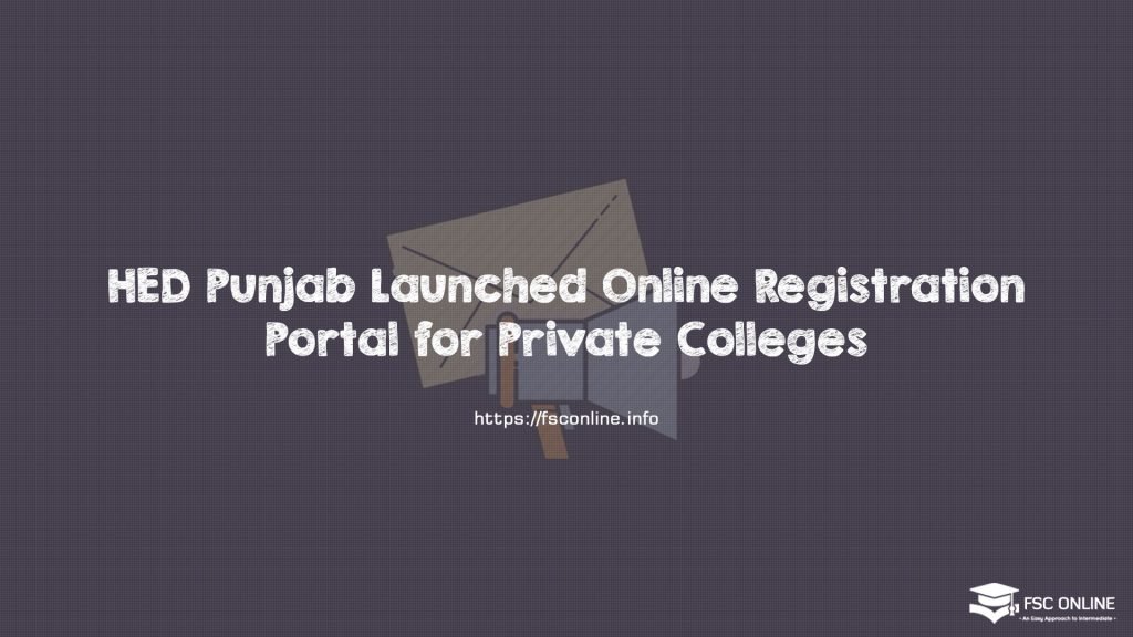 HED Punjab Launched Online Registration Portal for Private Colleges