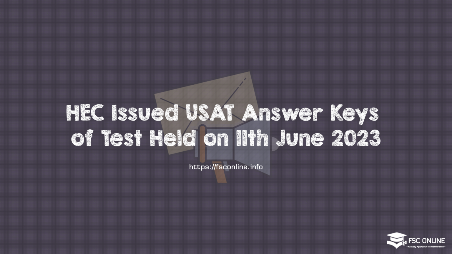 HEC Issued USAT Answer Keys of Test Held on 11th June 2023