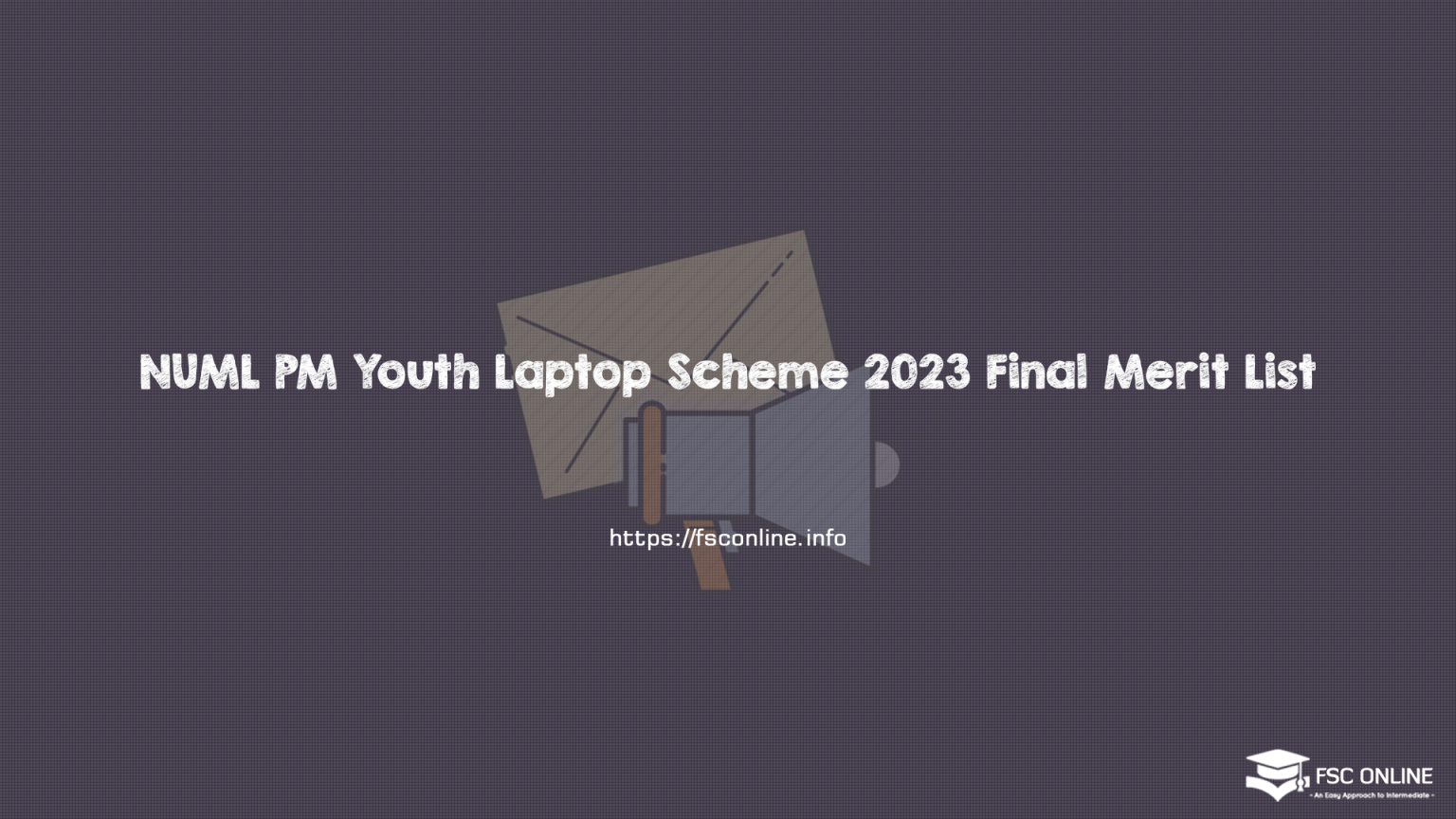 NUML PM Youth Laptop Scheme 2023 Final Merit List
