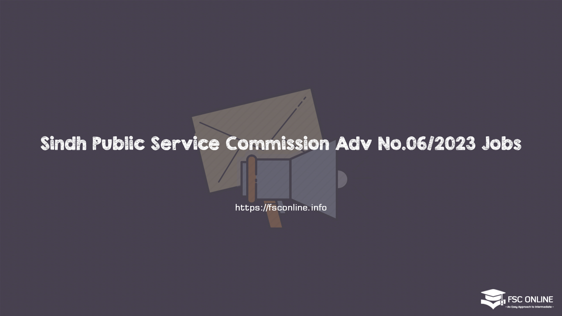 Sindh Public Service Commission Adv No.06/2023 Jobs