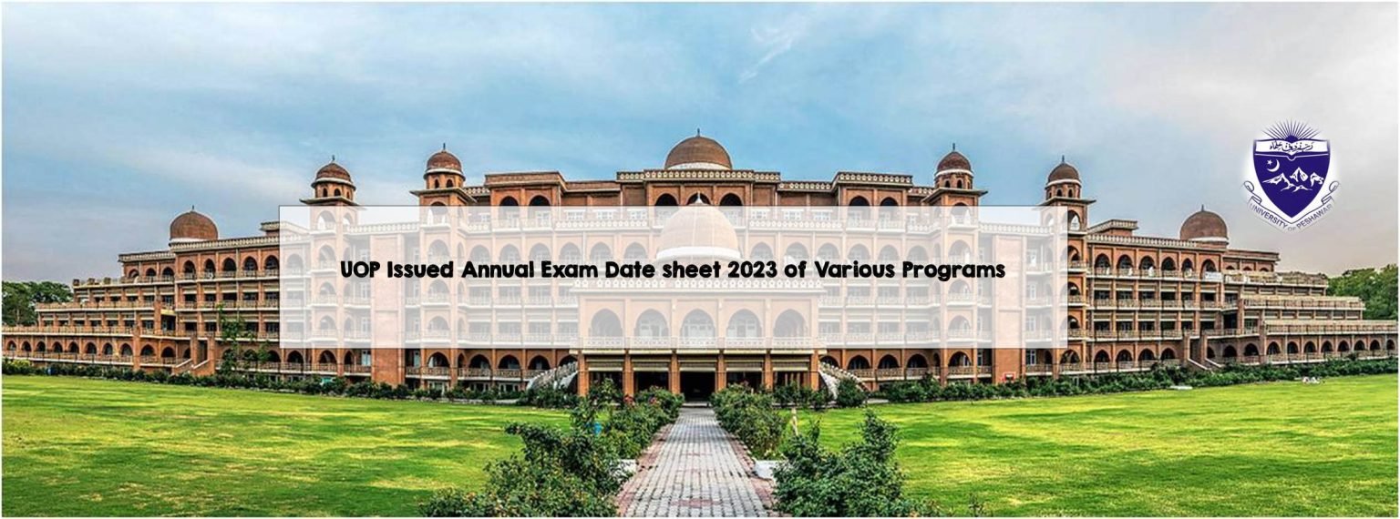 UOP Issued Annual Exam Date sheet 2023 of Various Programs