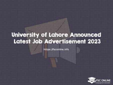University of Lahore Announced Latest Job Advertisement 2023