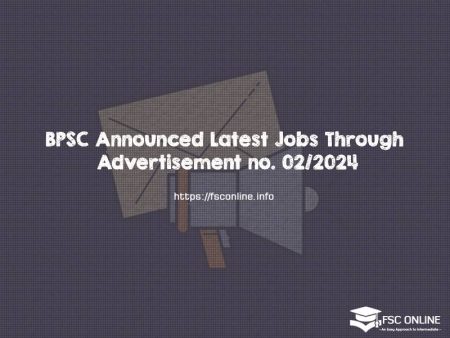 BPSC Announced Latest Jobs Through Advertisement no. 02/2024